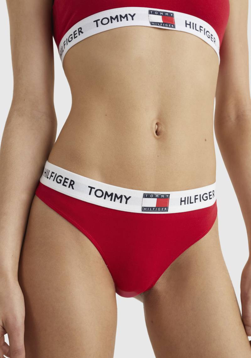 Tommy Hilfiger Underwear Slip »THONG«, mit kontrastfarbenem Bund & Tommy Hilfiger Logo-Badge von TOMMY HILFIGER Underwear