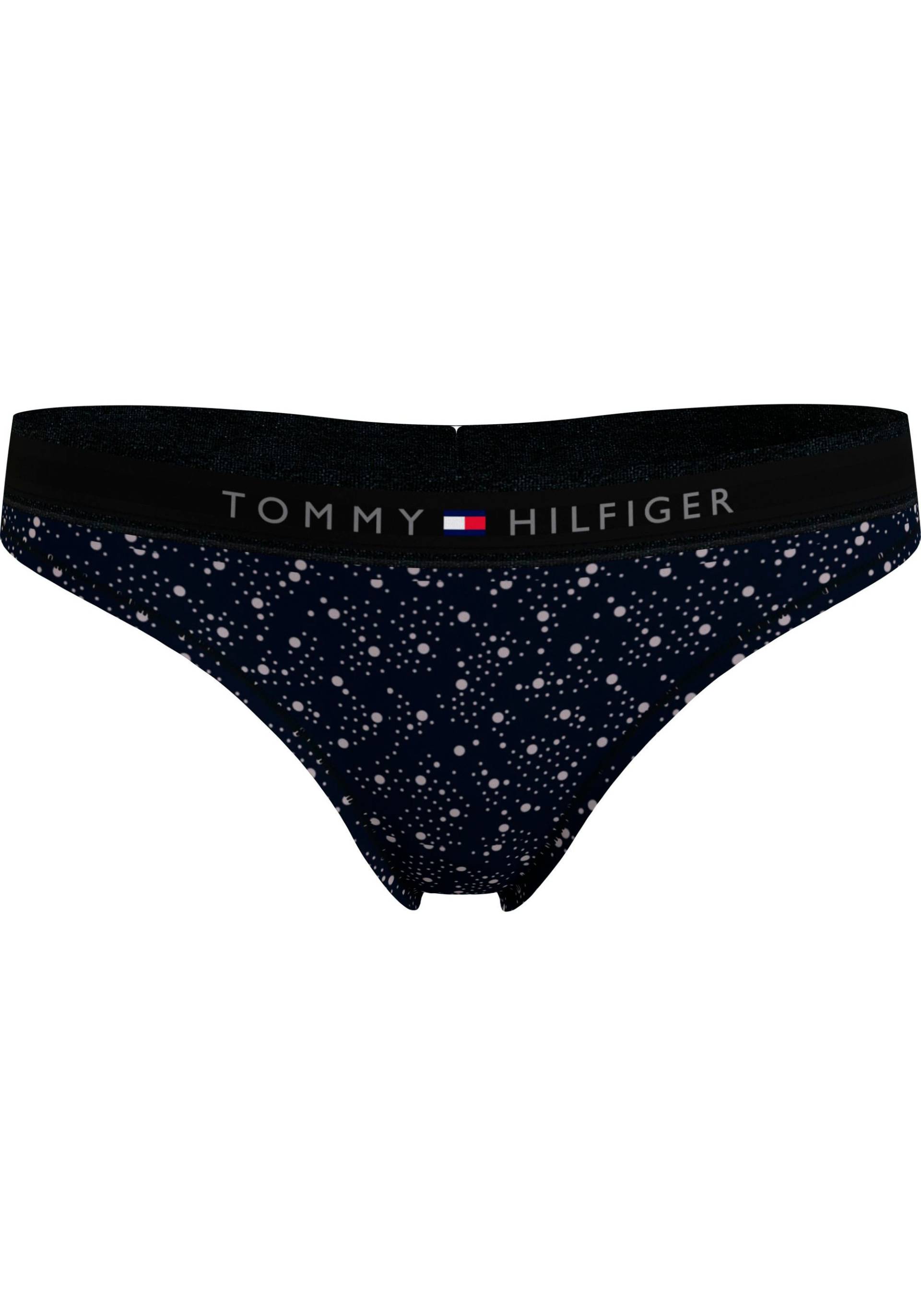 Tommy Hilfiger Underwear Slip »THONG PRINT«, mit modischem Logobund und Labelflag von TOMMY HILFIGER Underwear