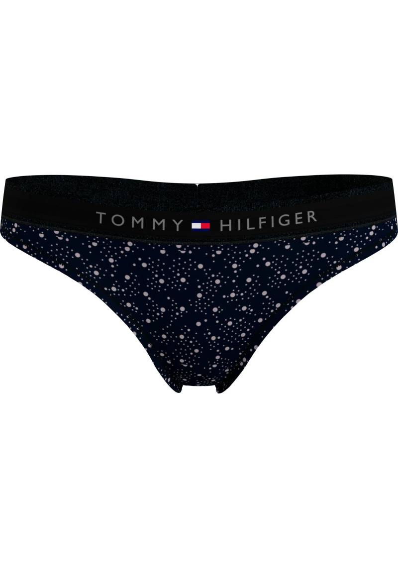 Tommy Hilfiger Underwear Slip »THONG PRINT«, mit modischem Logobund und Labelflag von TOMMY HILFIGER Underwear