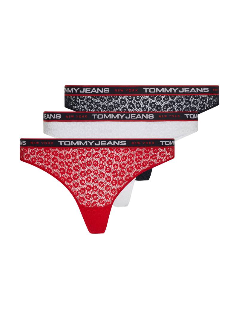 Tommy Hilfiger Underwear Slip »TJ 3P THONG LACE«, (3 St., 3er-Pack), mit elastischem Bund von TOMMY HILFIGER Underwear