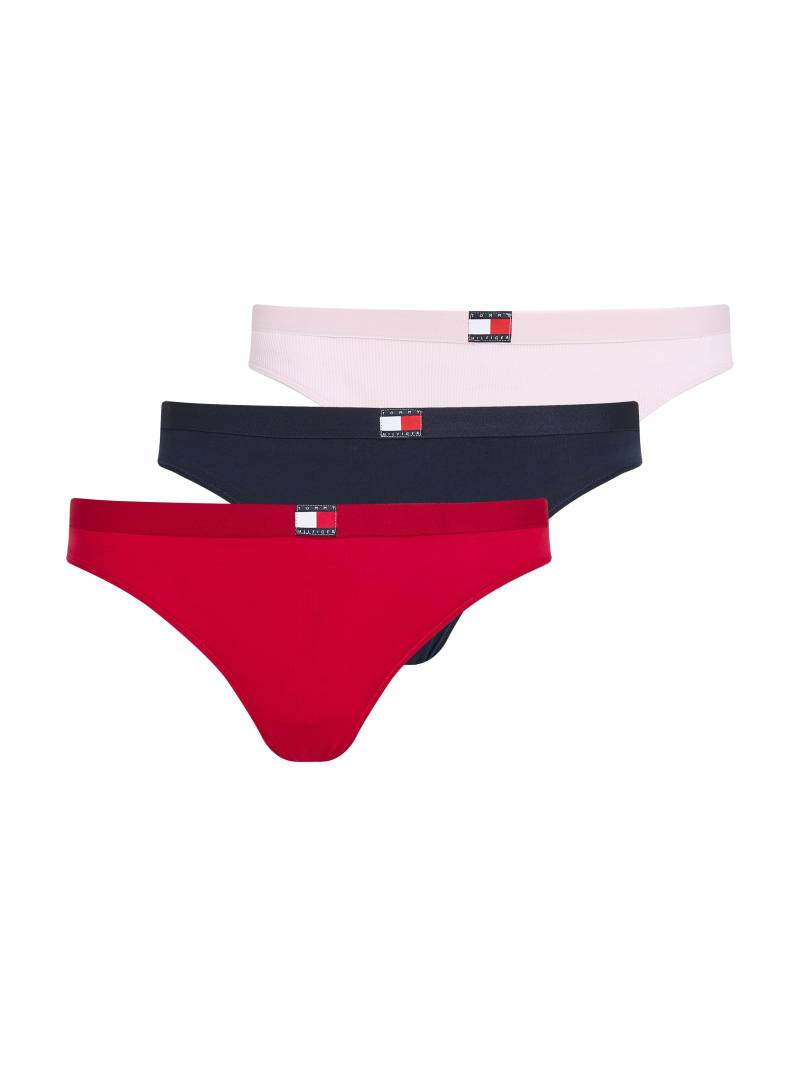 Tommy Hilfiger Underwear String »3 PACK FLAG THONG (EXT. SIZE)«, (Packung, 3 St., 3er), mit Logo-Stretchbund von TOMMY HILFIGER Underwear