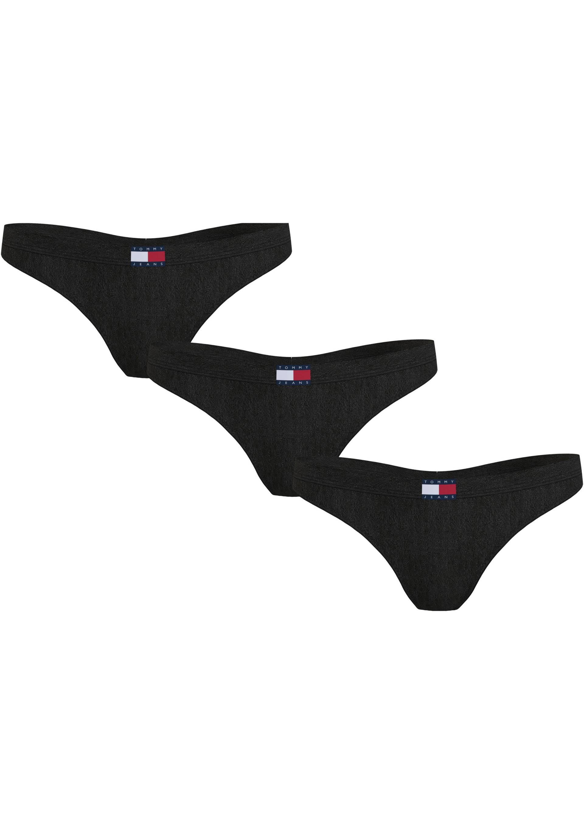 Tommy Hilfiger Underwear Slip »3P CLASSIC THONG (EXT SIZES)«, (Packung, 3 St., 3er), mit Tommy Jeans Logo-Badge von TOMMY HILFIGER Underwear