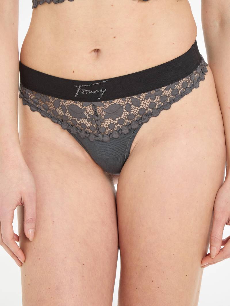 Tommy Hilfiger Underwear Slip »THONG LACE«, mit modischem Logobund von TOMMY HILFIGER Underwear