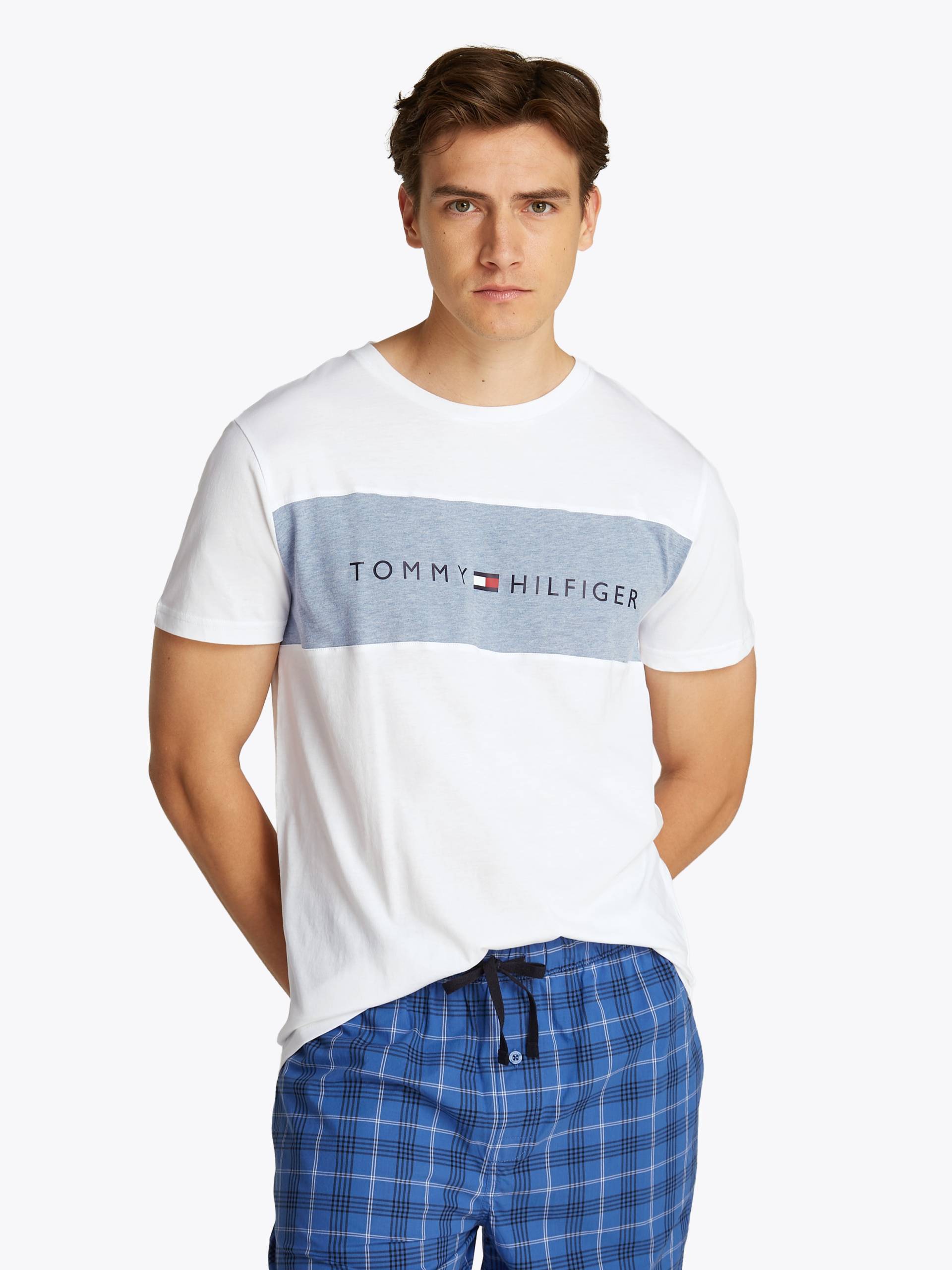 Tommy Hilfiger Underwear T-Shirt »SS T-SHIRT BLOCK LOGO«, mit Farbeinsatz, mit Logoschriftzug von TOMMY HILFIGER Underwear