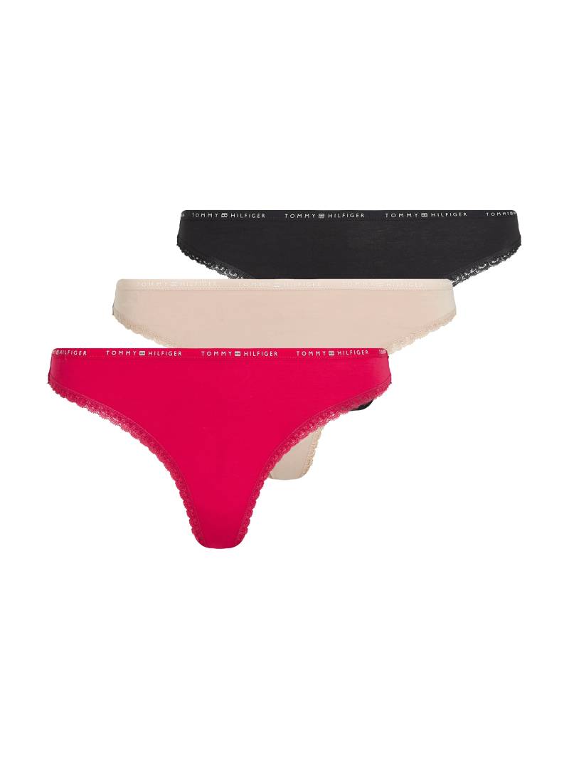 Tommy Hilfiger Underwear Tanga »3 PACK LACE THONG«, (Packung, 3 St., 3er), mit Spitzenkante von TOMMY HILFIGER Underwear