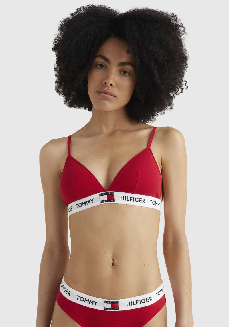 Tommy Hilfiger Underwear Triangel-BH »PADDED TRIANGLE BRA«, mit Tommy Hilfger Logo-Schriftzug & Flag auf dem Elastiktape von TOMMY HILFIGER Underwear