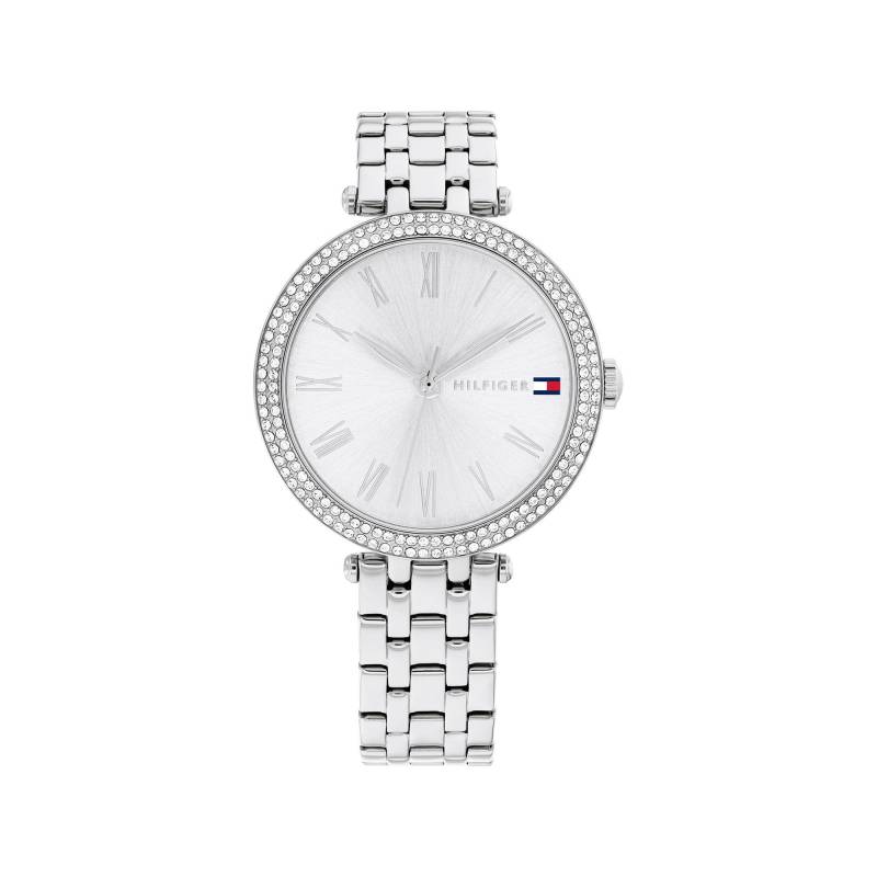 Analoguhr Damen Silber 34mm von TOMMY HILFIGER