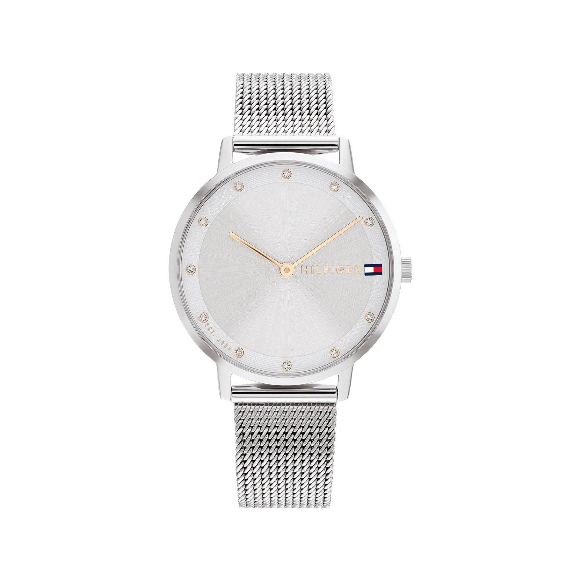 Analoguhr Damen Silber 35mm von TOMMY HILFIGER