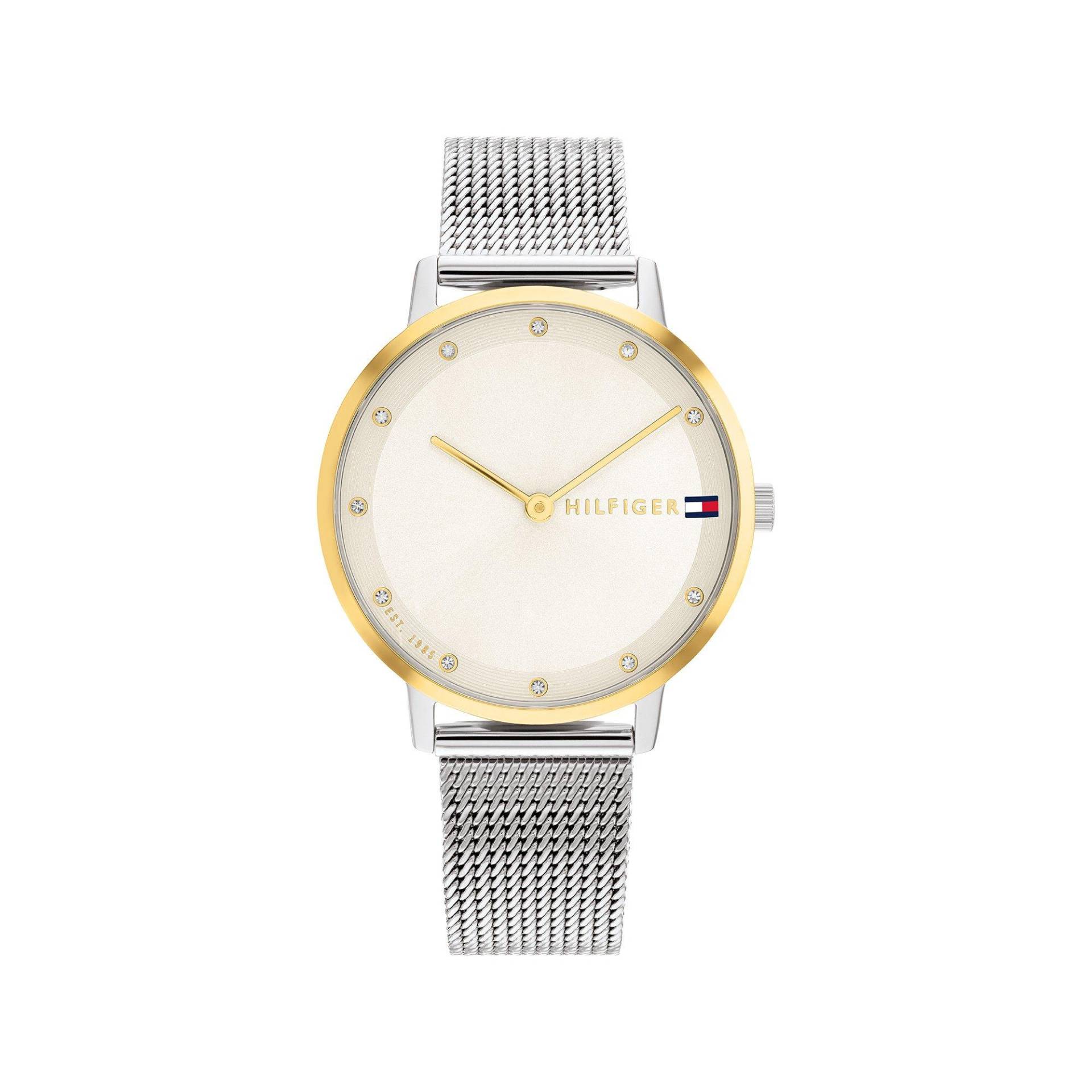 Analoguhr Damen Silber 35mm von TOMMY HILFIGER