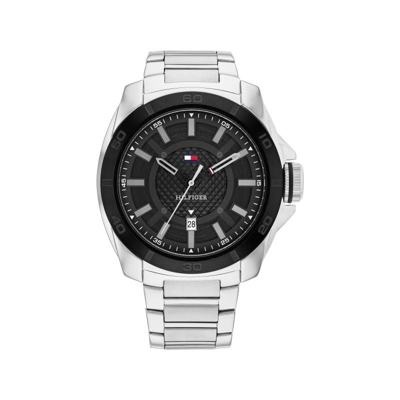 Analoguhr Herren Silber 49mm von TOMMY HILFIGER