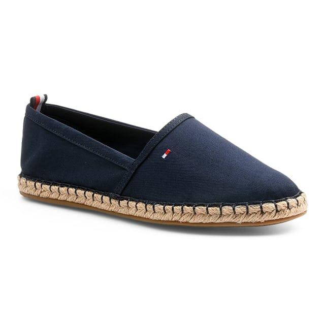 Basic Tommy Flat Espadrille Damen Aquamarine 36 von TOMMY HILFIGER