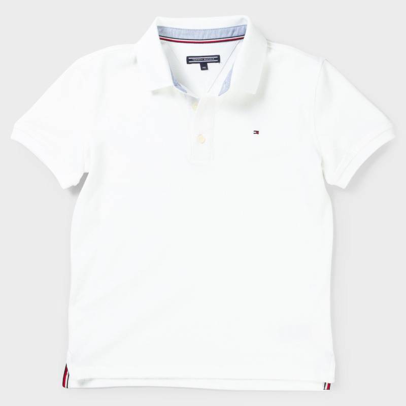 Poloshirt, Kurzarm Jungen Weiss 152 von TOMMY HILFIGER