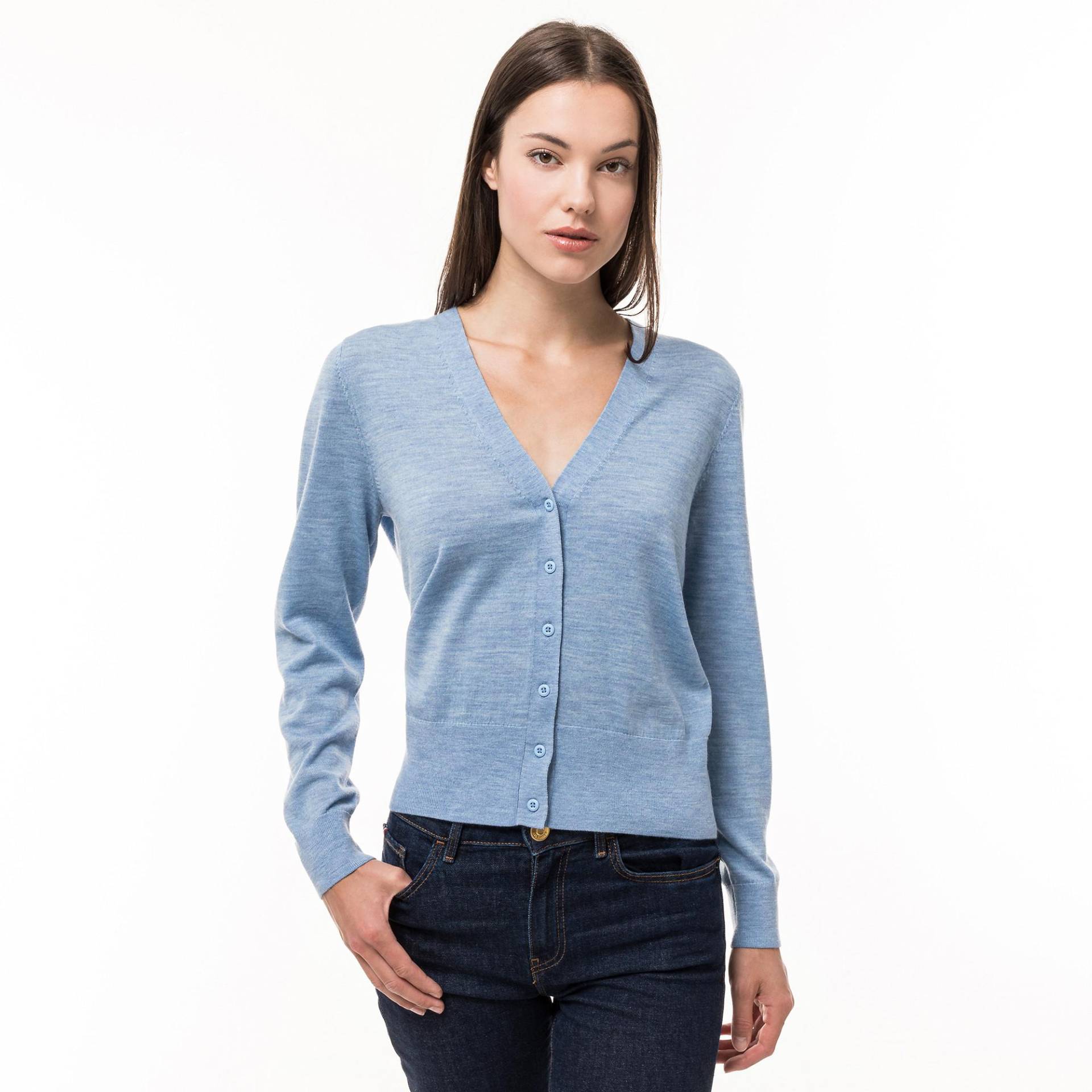 Cardigan, Langarm Damen Blau S von TOMMY HILFIGER