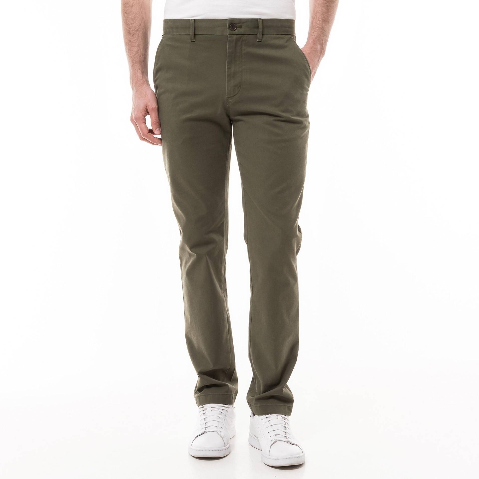 Chinohose Herren Militärgrün L32/W30 von TOMMY HILFIGER