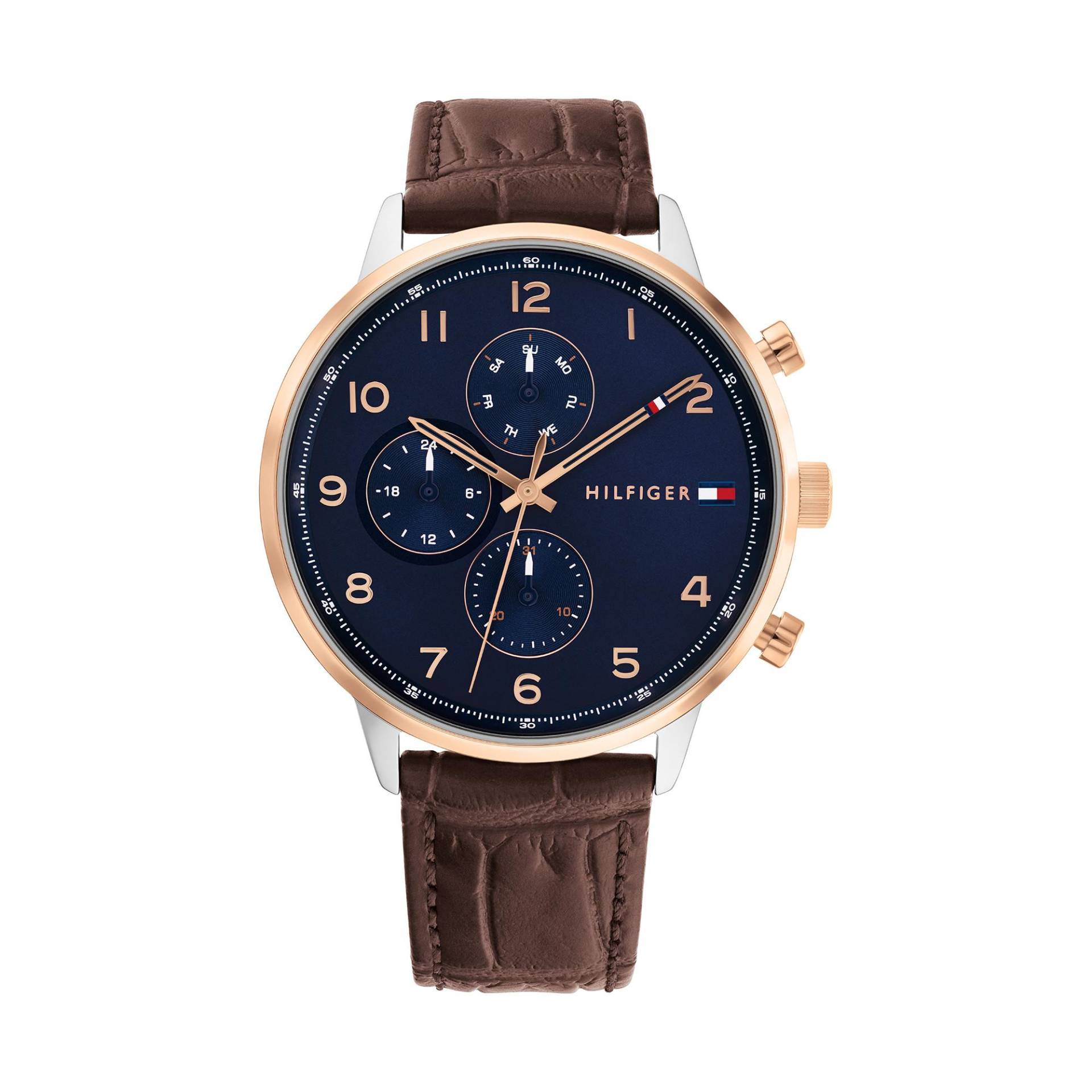 Chronograph Uhr Herren Braun 44mm von TOMMY HILFIGER