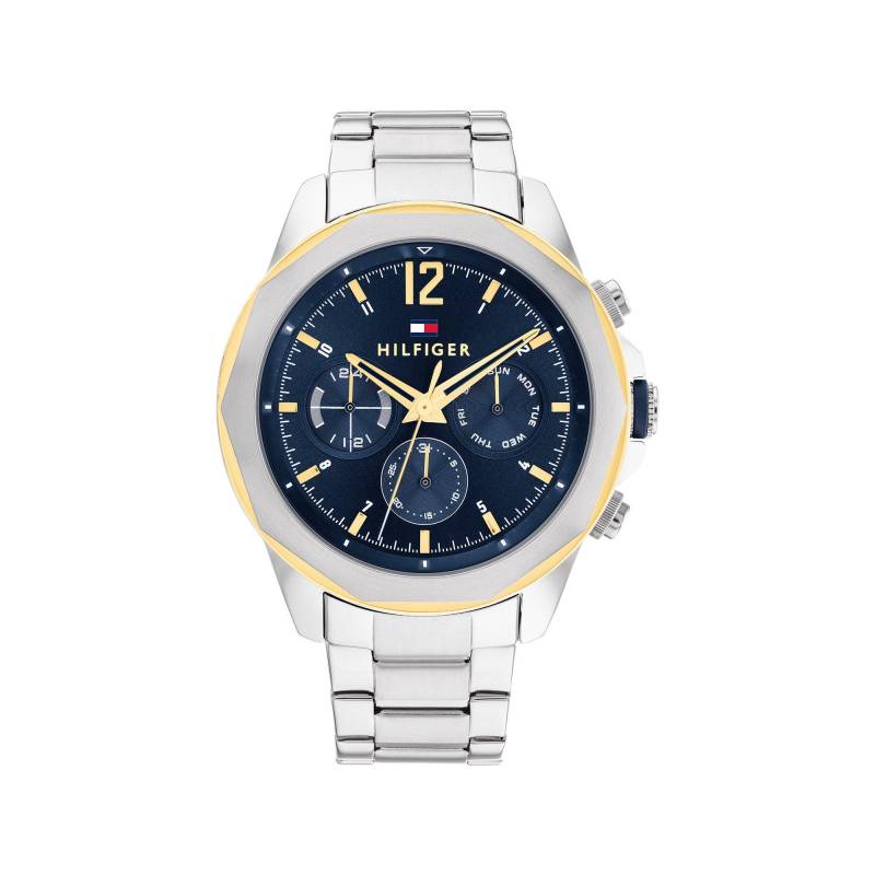 Chronograph Uhr Herren Silber 46mm von TOMMY HILFIGER