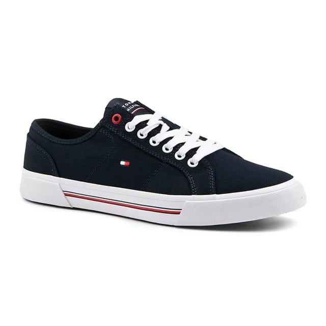 Core Corporate Vulc Canvas-41 Herren Aquamarine 41 von TOMMY HILFIGER