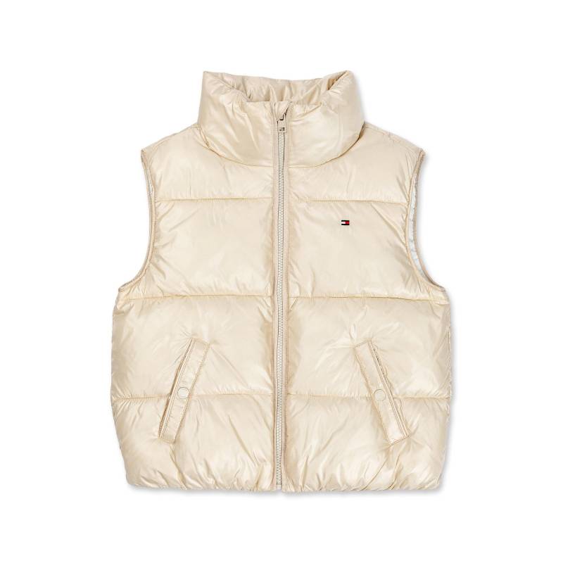 Daunengilet Ohne Kapuze Mädchen Beige 8A von TOMMY HILFIGER