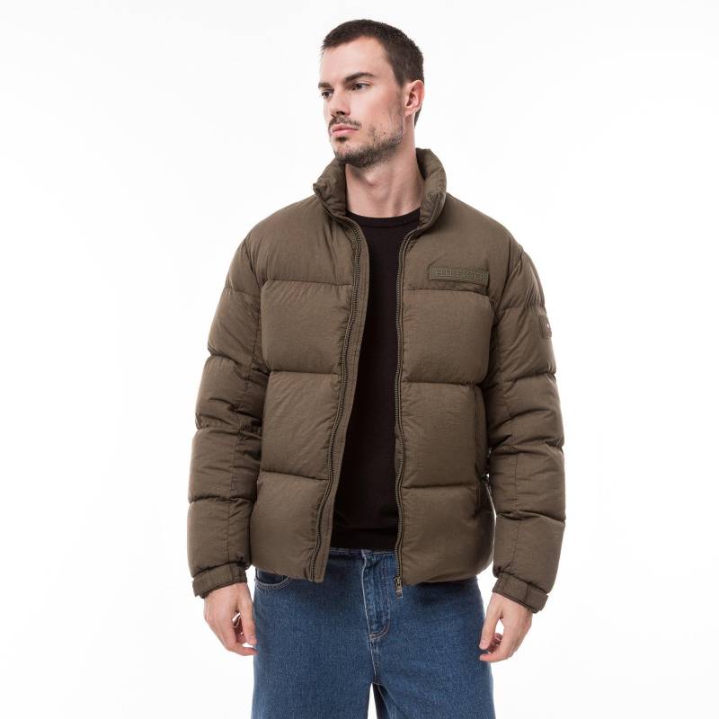 Daunenjacke Mit Kapuze Herren Militärgrün L von TOMMY HILFIGER