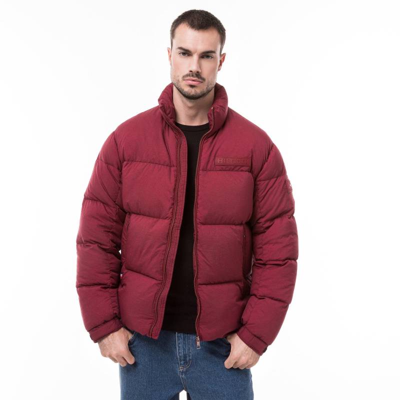 Daunenjacke Mit Kapuze Herren Rot XL von TOMMY HILFIGER