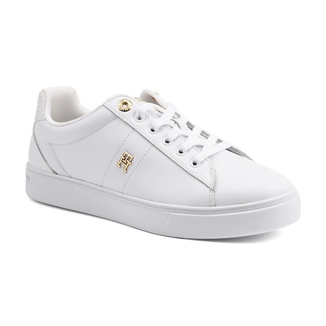 Elevated Essent Sneaker Monogram Damen Weiss 36 von TOMMY HILFIGER