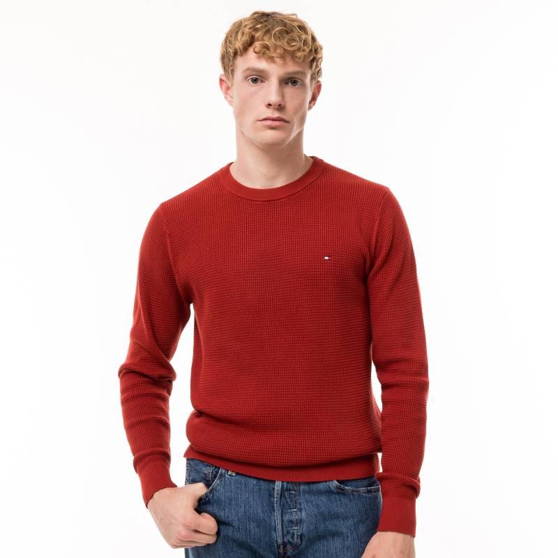 Hemd, Langarm Herren Dunkelrot L von TOMMY HILFIGER