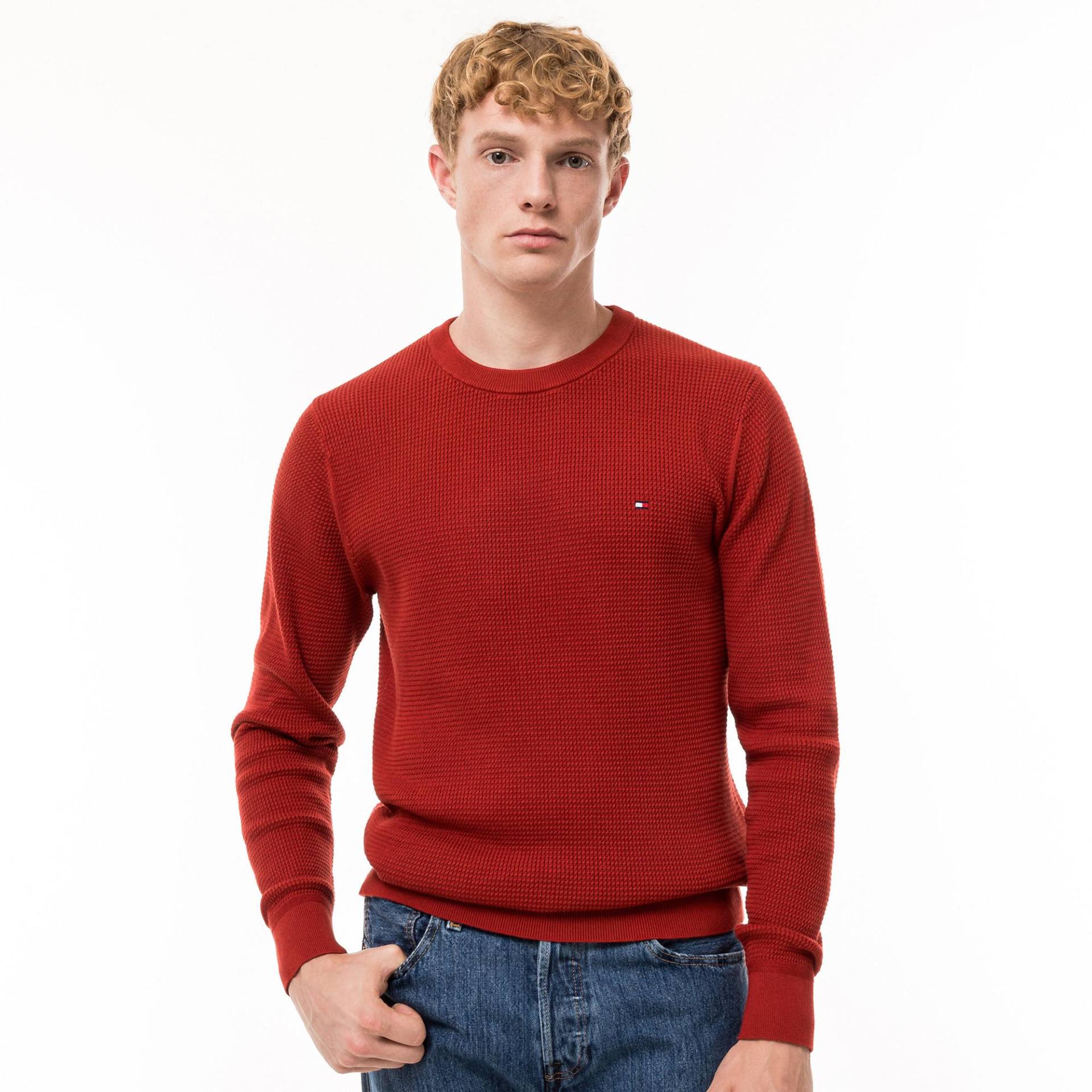 Hemd, Langarm Herren Dunkelrot XL von TOMMY HILFIGER