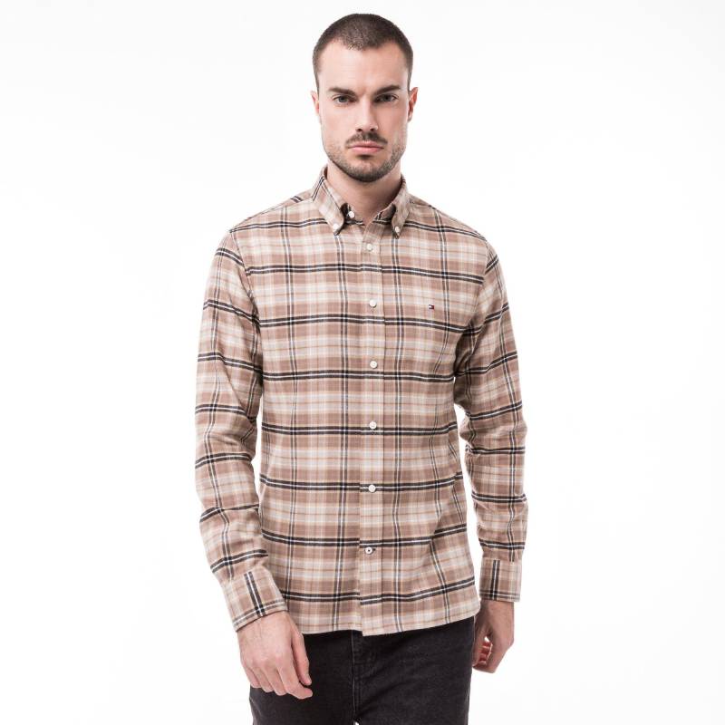 Hemd, Langarm Herren Khaki XXL von TOMMY HILFIGER