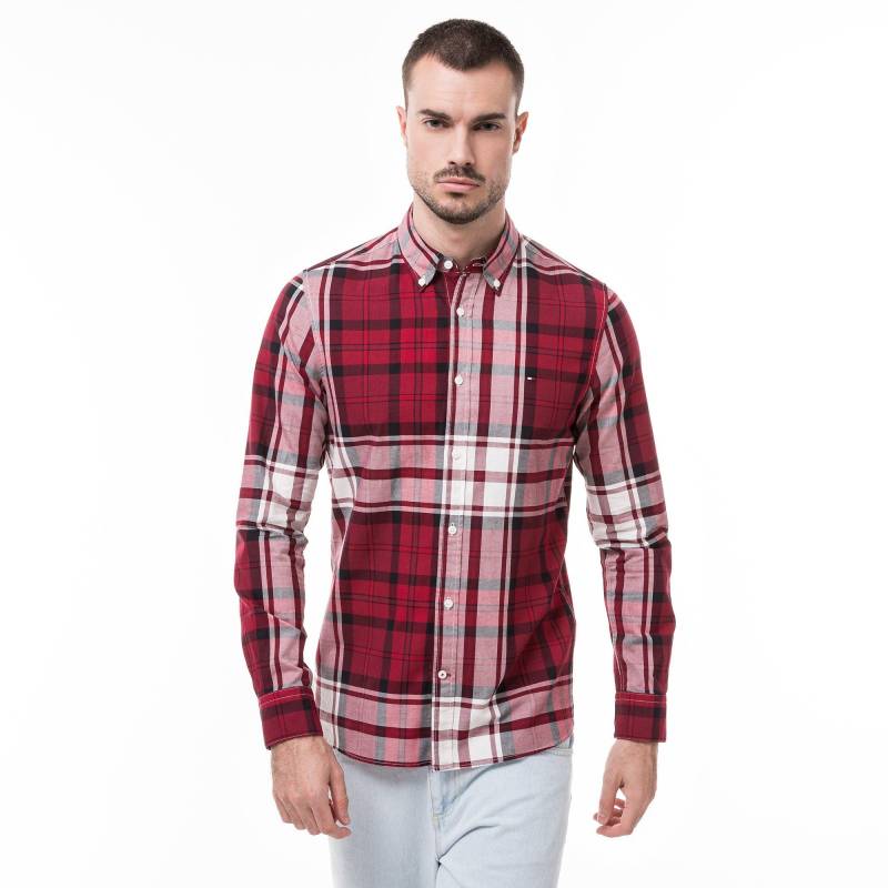 Hemd, Langarm Herren Rot XXL von TOMMY HILFIGER