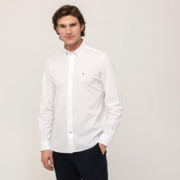 Hemd, Langarm Herren Weiss L von TOMMY HILFIGER