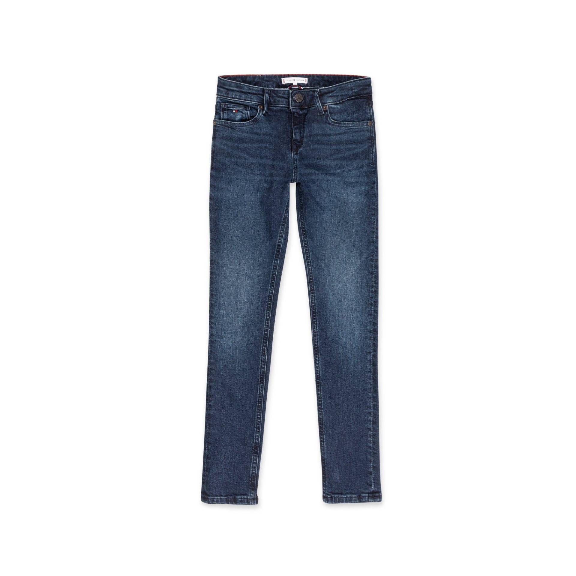 Jeans, Skinny Fit Mädchen Blau Denim Dunkel 6A von TOMMY HILFIGER