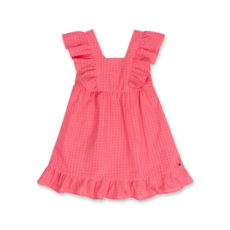 Tommy Hilfiger - Kleid, Seersucker Gingham Dress, 6A, Pink von Tommy Hilfiger