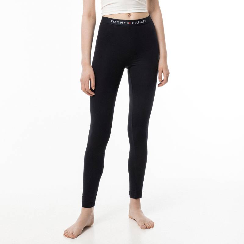 Tommy Hilfiger - Lange Leggings, für Damen, Dunkelblau, Größe L von Tommy Hilfiger