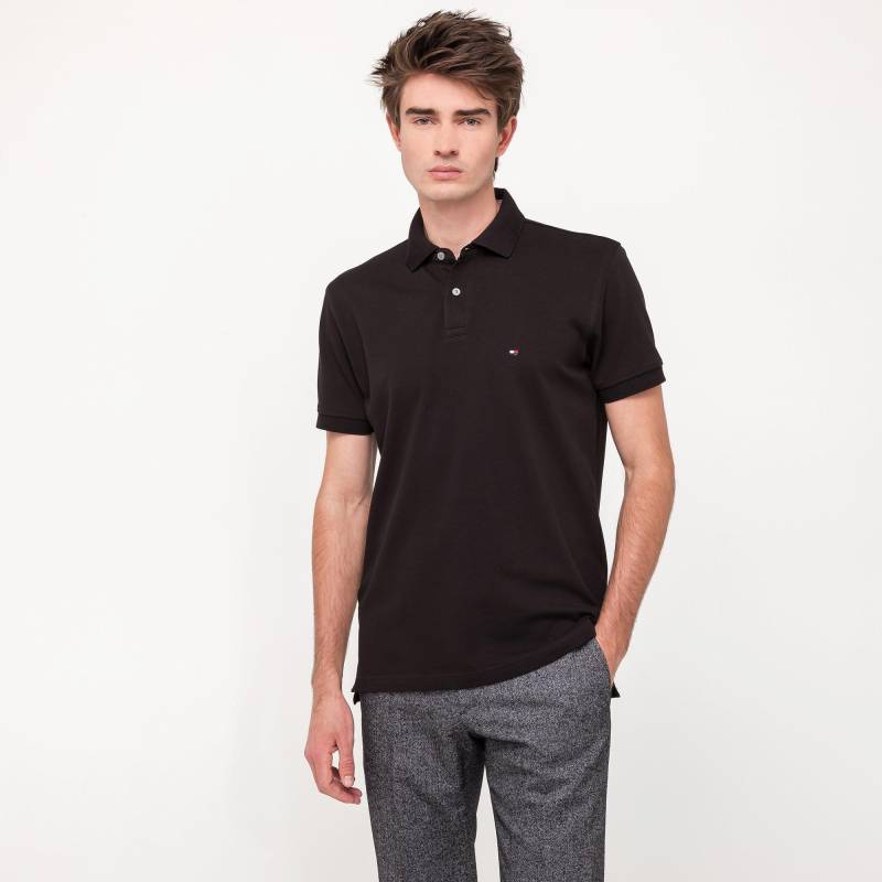 Poloshirt, Kurzarm Herren Schwarz 3XL von TOMMY HILFIGER