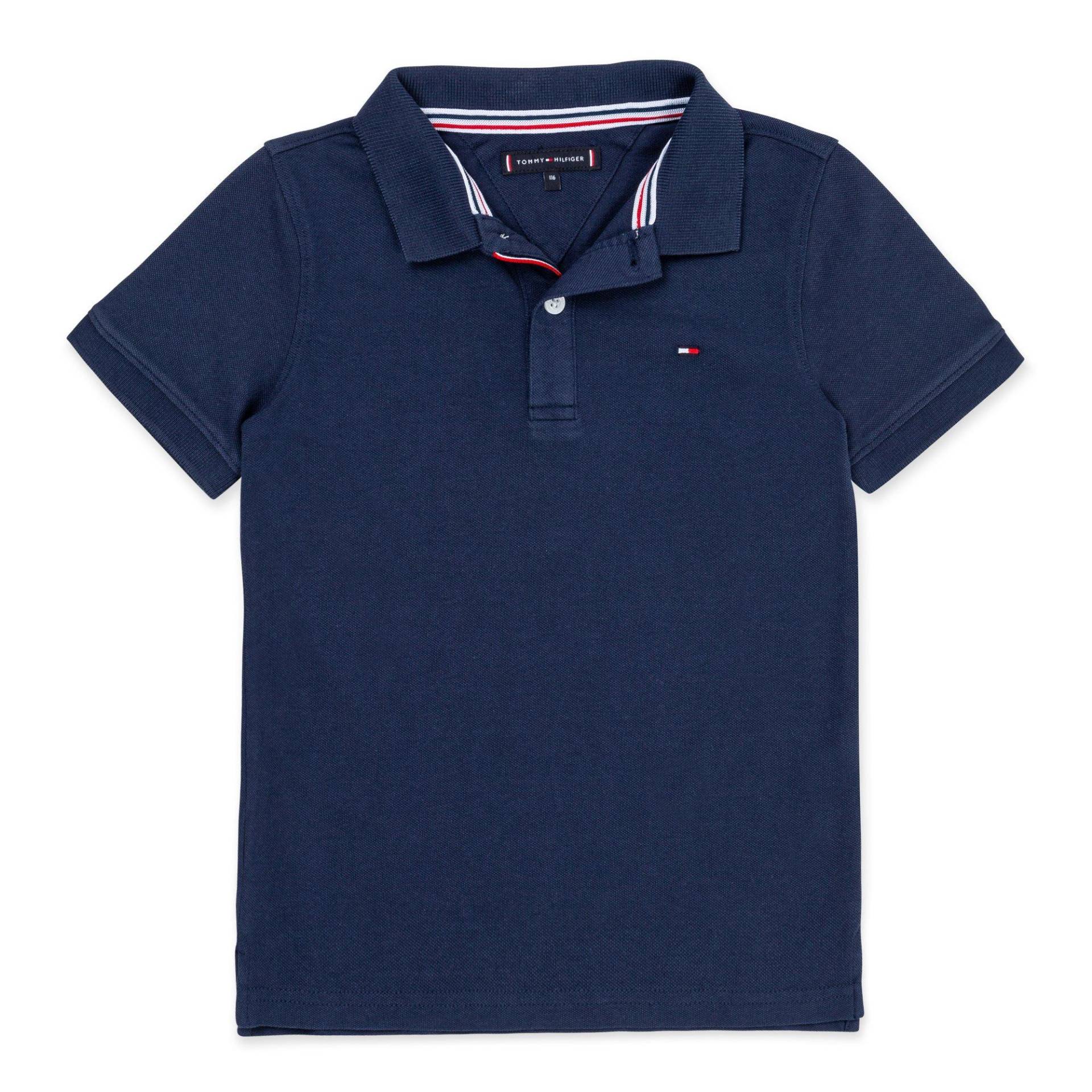 Poloshirt, Kurzarm Jungen Marine 5A von TOMMY HILFIGER