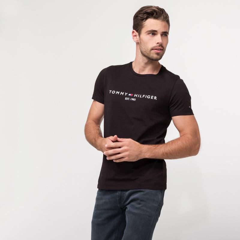 T-shirt Herren Black L von TOMMY HILFIGER