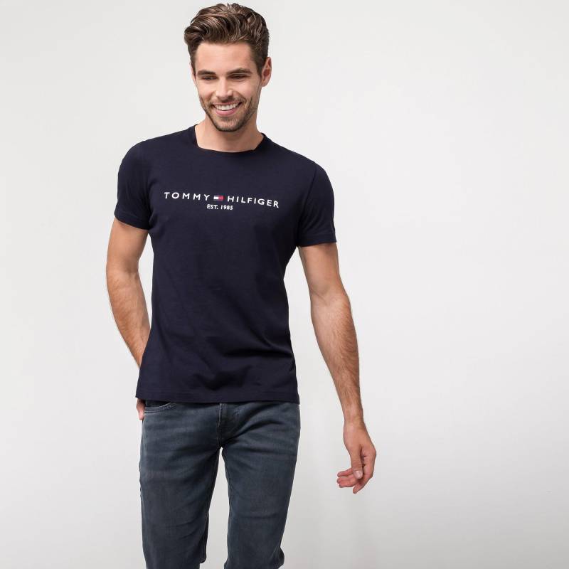 T-shirt Herren Marine L von TOMMY HILFIGER