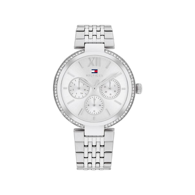 Multifunktionsuhr Damen Silber 36mm von TOMMY HILFIGER