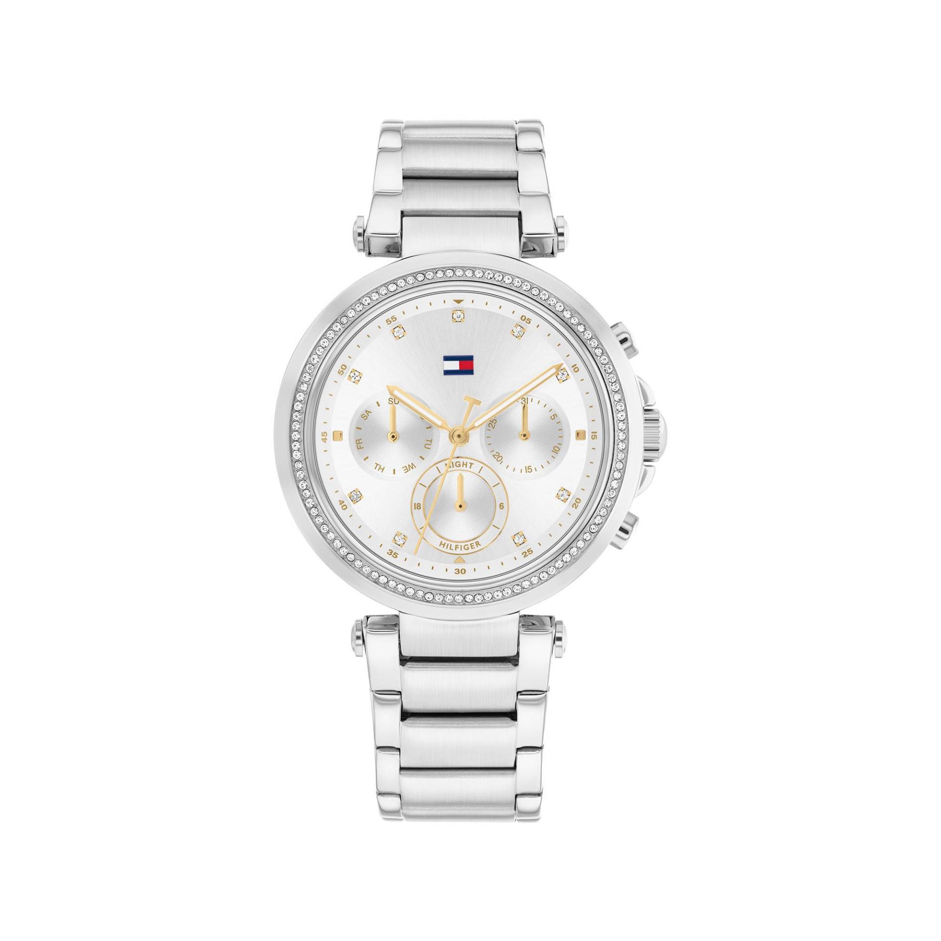 Multifunktionsuhr Damen Silber 38mm von TOMMY HILFIGER