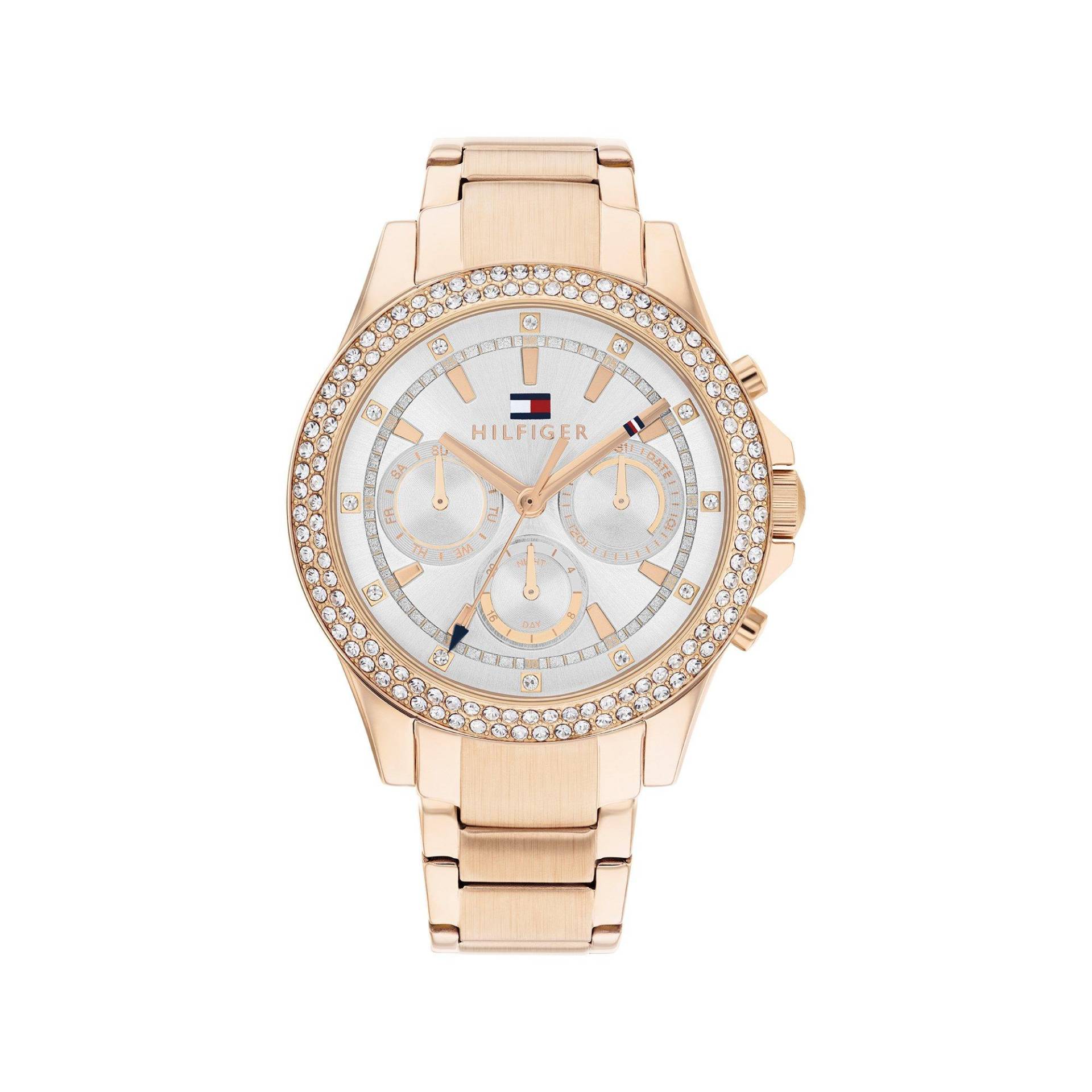 Multifunktionsuhr Damen Roségold 38mm von TOMMY HILFIGER