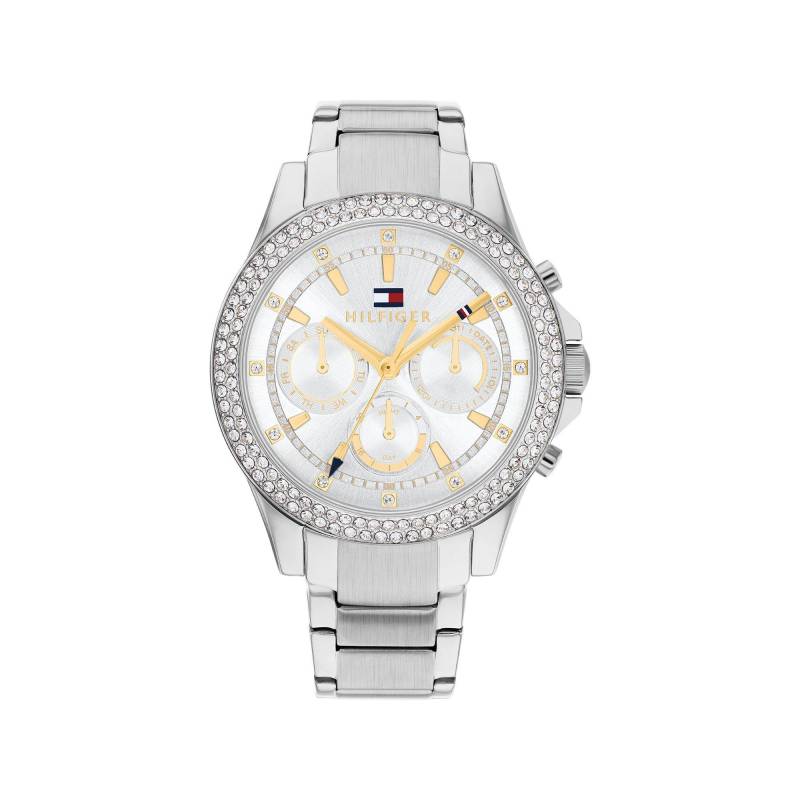 Multifunktionsuhr Damen Silber 38mm von TOMMY HILFIGER