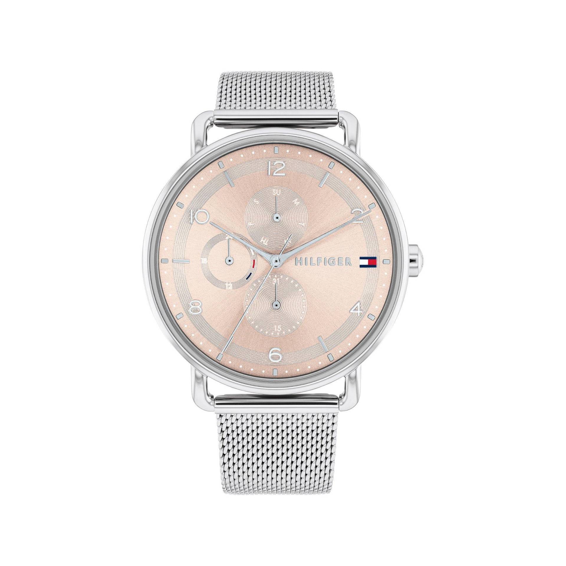 Multifunktionsuhr Damen Silber 40mm von TOMMY HILFIGER