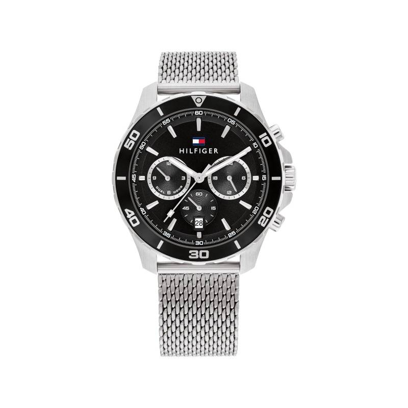 Multifunktionsuhr Herren Silber 43mm von TOMMY HILFIGER