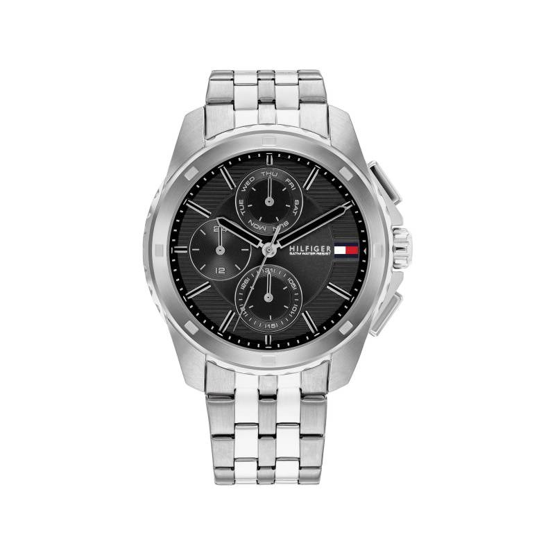 Multifunktionsuhr Herren Silber 44mm von TOMMY HILFIGER