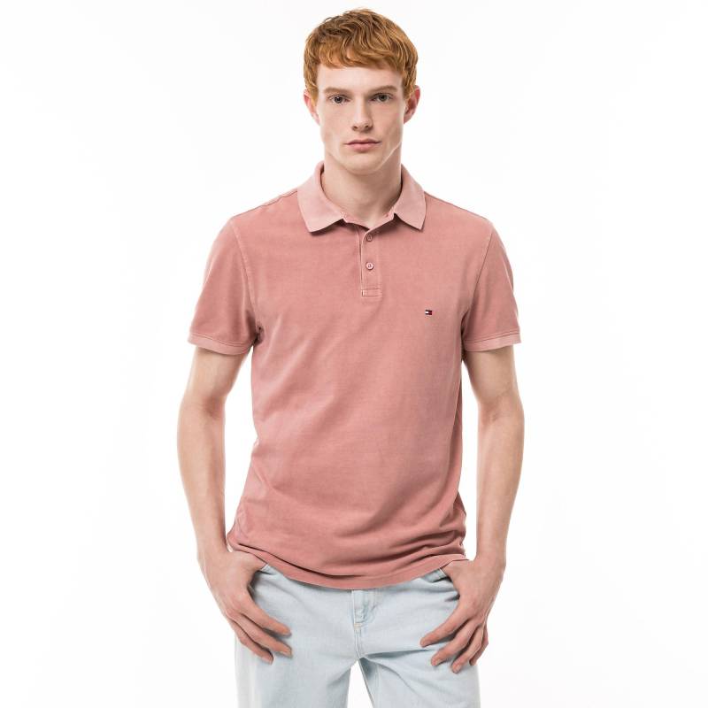 Poloshirt, Kurzarm Herren Pink L von TOMMY HILFIGER