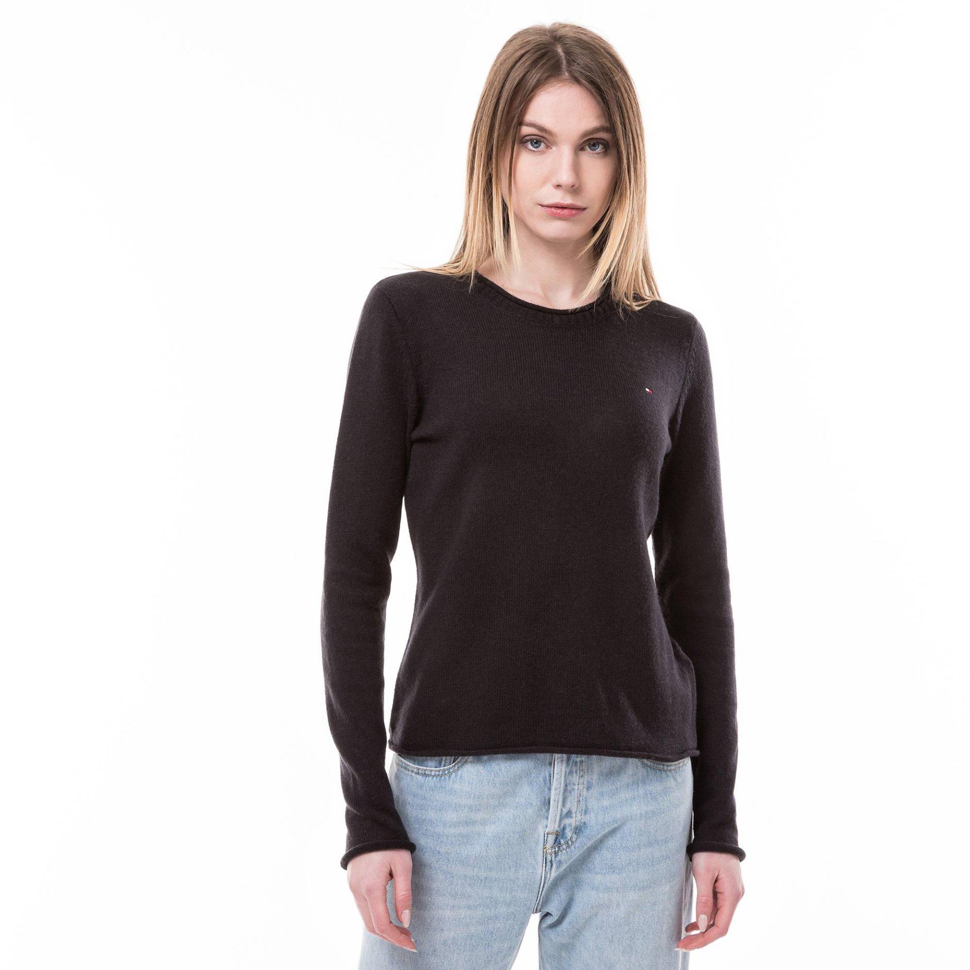 Pullover Damen Black L von TOMMY HILFIGER