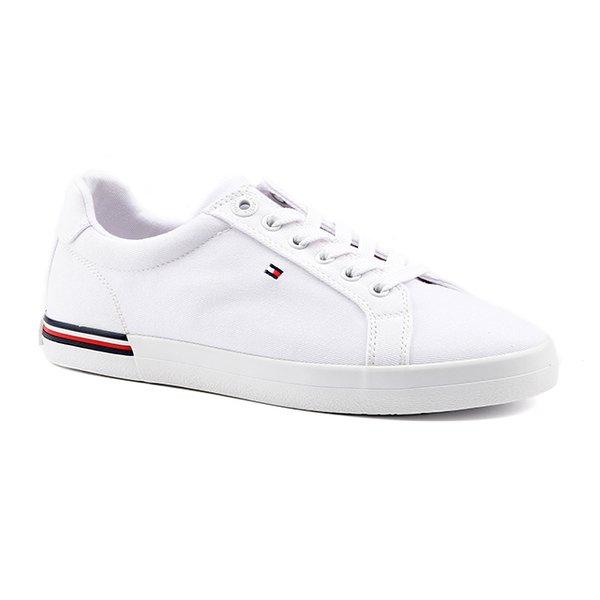 Essential Stripes Sneaker-36 Damen Weiss 36 von TOMMY HILFIGER