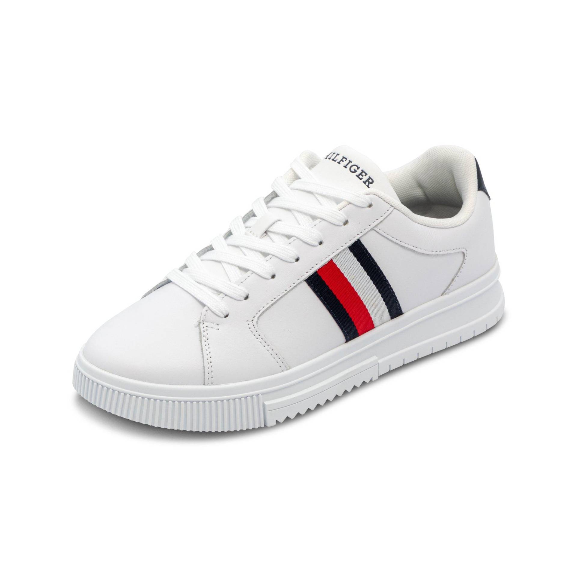 Sneakers, Low Top Herren Weiss 45 von TOMMY HILFIGER