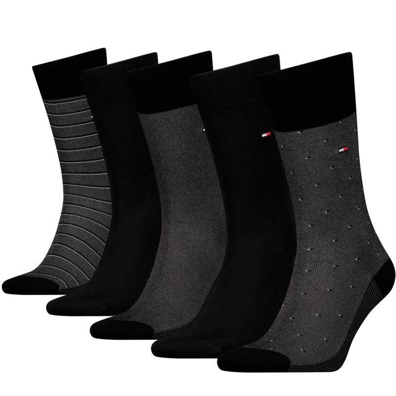 Socken 5er Pack Geschenkbox 39/42 Herren Schwarz 39-42 von TOMMY HILFIGER