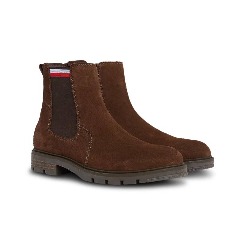 Stiefel, High Heel Herren Dunkelbraun 40 von TOMMY HILFIGER